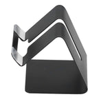 Cell Phone Holder Aluminum Alloy Lightweight and Portable Desk Phone Stand for Mobile Phones and TabletsBlack