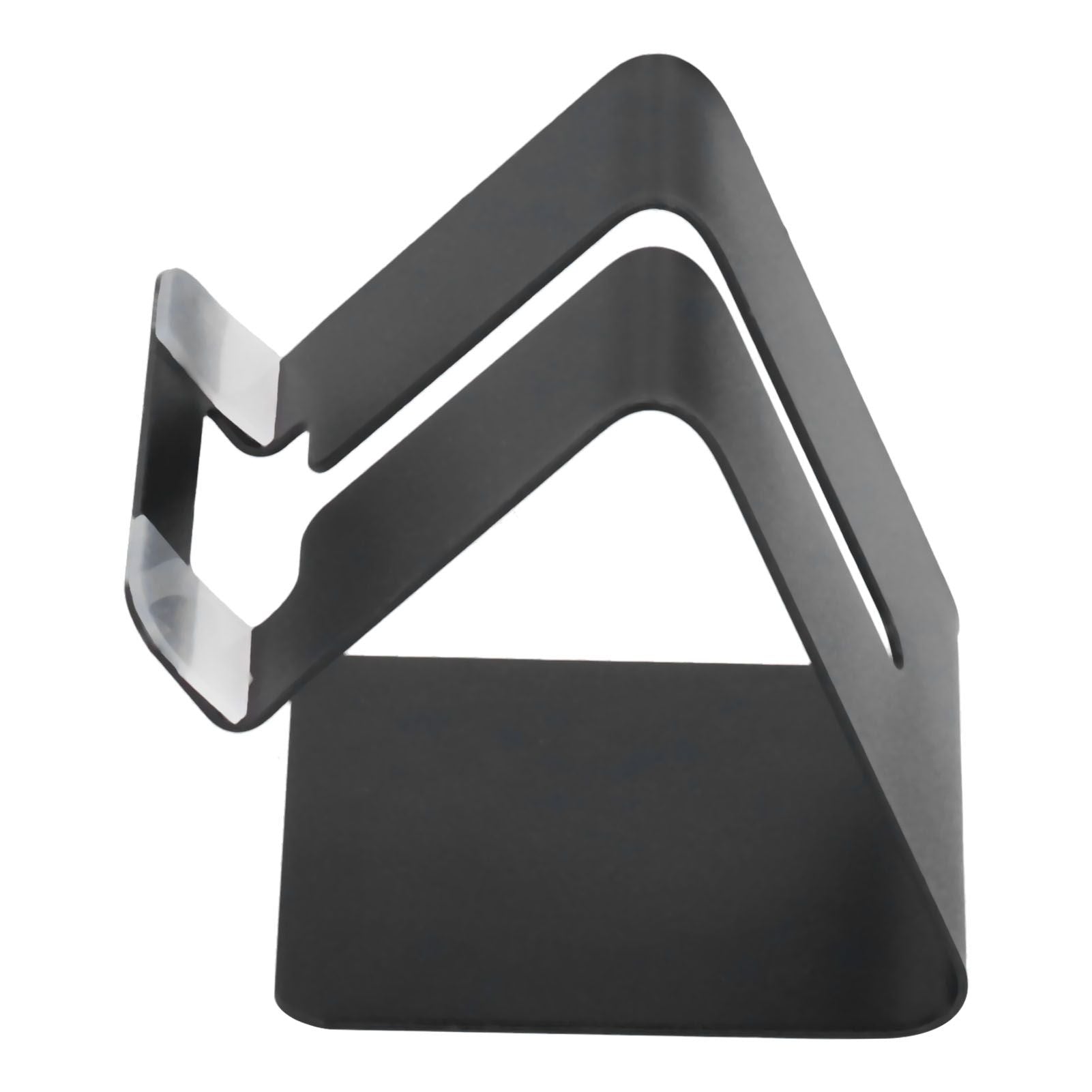 Cell Phone Holder Aluminum Alloy Lightweight and Portable Desk Phone Stand for Mobile Phones and TabletsBlack