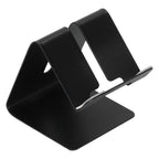 Cell Phone Holder Aluminum Alloy Lightweight and Portable Desk Phone Stand for Mobile Phones and TabletsBlack