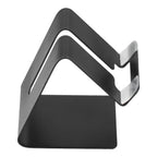 Cell Phone Holder Aluminum Alloy Lightweight and Portable Desk Phone Stand for Mobile Phones and TabletsBlack