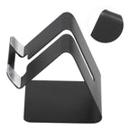 Cell Phone Holder Aluminum Alloy Lightweight and Portable Desk Phone Stand for Mobile Phones and TabletsBlack