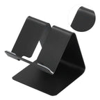 Cell Phone Holder Aluminum Alloy Lightweight and Portable Desk Phone Stand for Mobile Phones and TabletsBlack