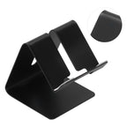 Cell Phone Holder Aluminum Alloy Lightweight and Portable Desk Phone Stand for Mobile Phones and TabletsBlack