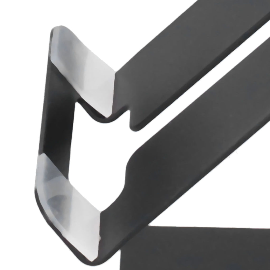 Cell Phone Holder Aluminum Alloy Lightweight and Portable Desk Phone Stand for Mobile Phones and TabletsBlack