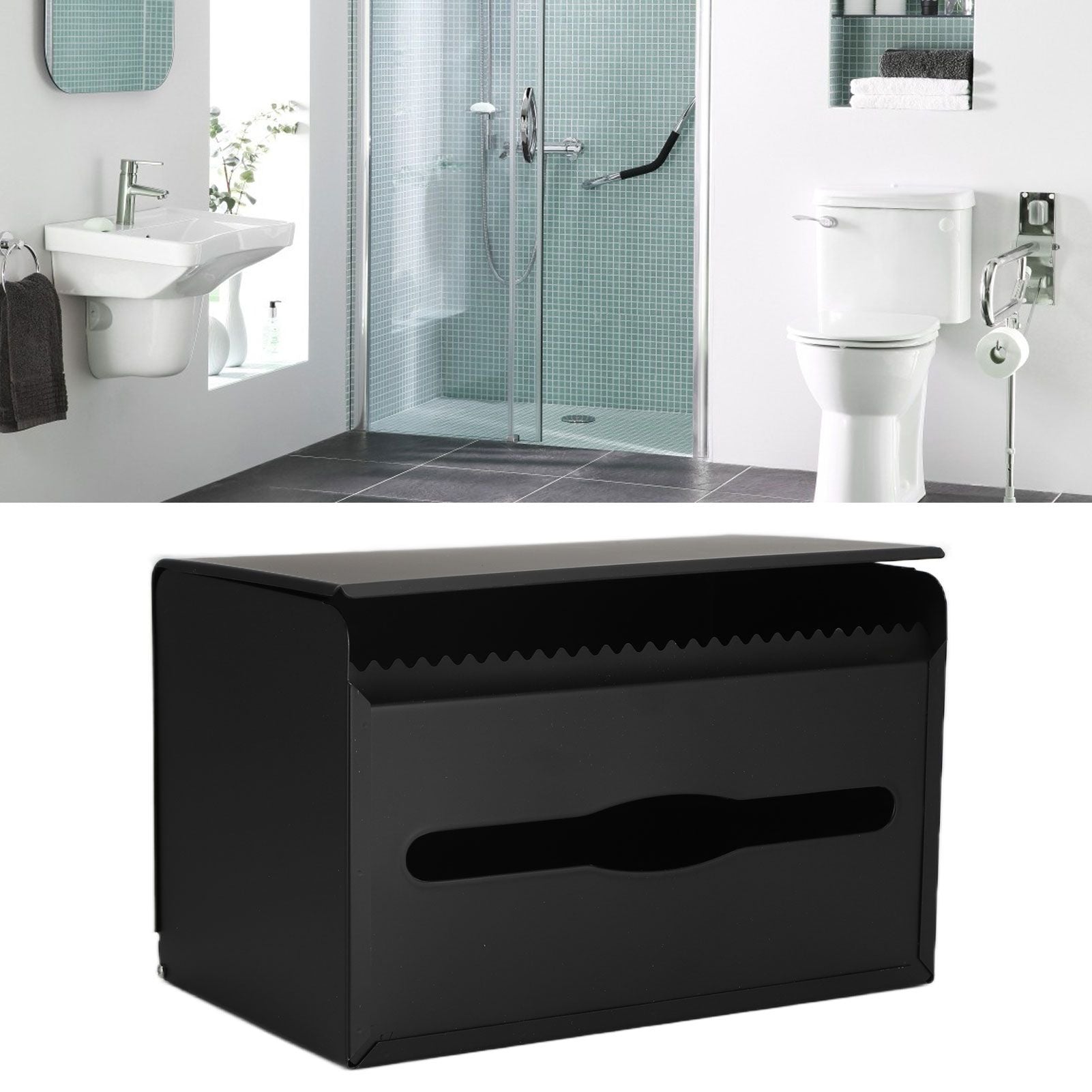 Tissue Holder Durable 304 Stainless Steel Tissue Box for Kitchen Bathroom Bedroom4352B Tissue Box