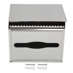 Tissue Holder Durable 304 Stainless Steel Tissue Box for Kitchen Bathroom Bedroom4351 Mirror Surface Tissue Box