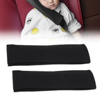 2PCS Seatbelt Pad Car Safety Belt Pad Shoulder Pad Soft Comfortable Belt Strap for Adult ChildrenBlack