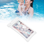 TPU Universal Floating Waterproof Phone Bag Pouch Cover with Lanyard for Below 7.2‑inch PhoneWhite