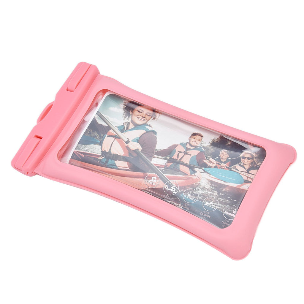 TPU Universal Floating Waterproof Phone Bag Pouch Cover with Lanyard for Below 7.2‑inch PhonePink