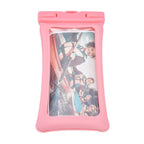 TPU Universal Floating Waterproof Phone Bag Pouch Cover with Lanyard for Below 7.2‑inch PhonePink