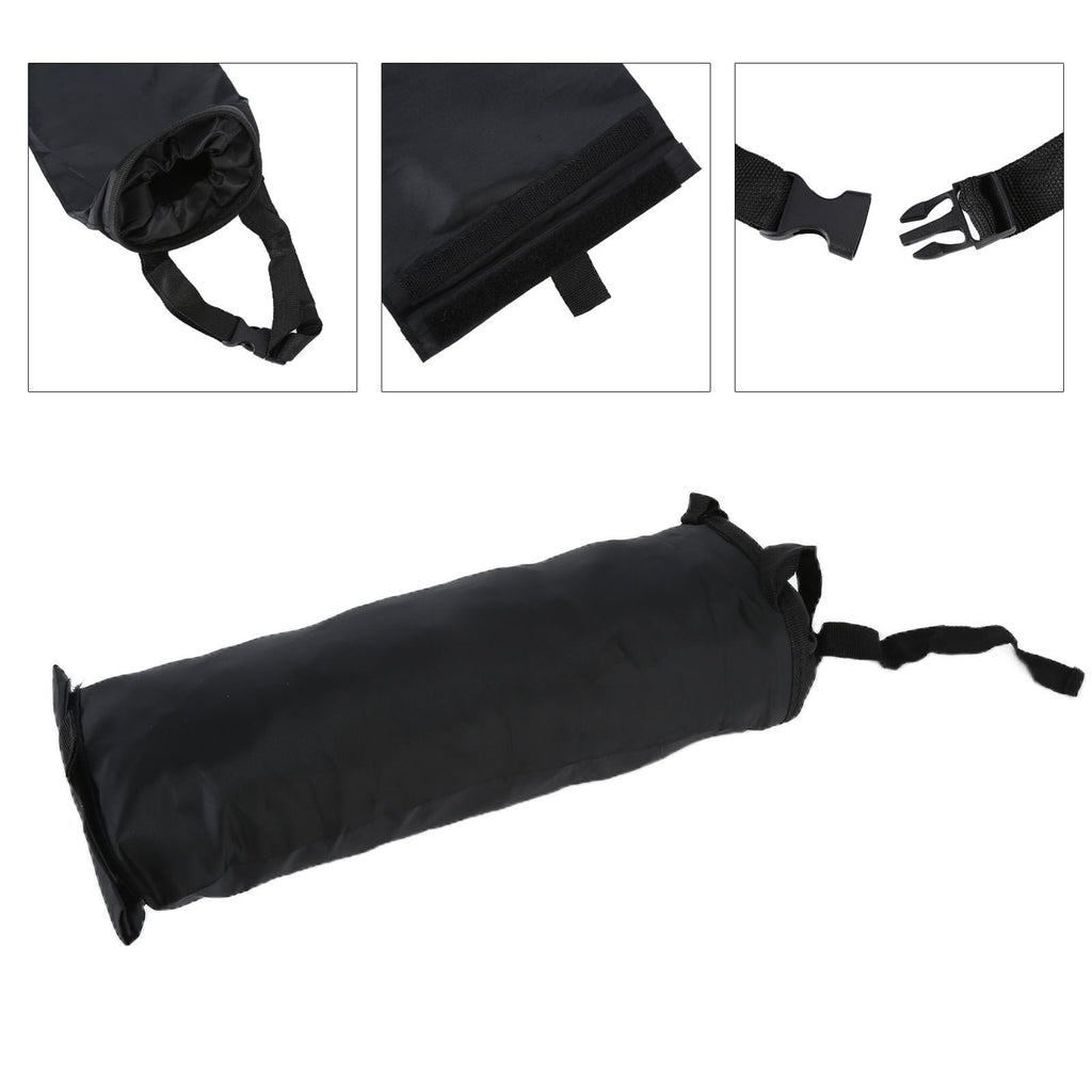 Multifunctional Car Waste Bin Garbage Bag Back Seat Hanging Storage Bag Travel Organizer HolderBlack