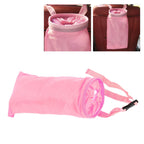 Multifunctional Car Waste Bin Garbage Bag Back Seat Hanging Storage Bag Travel Organizer HolderPink