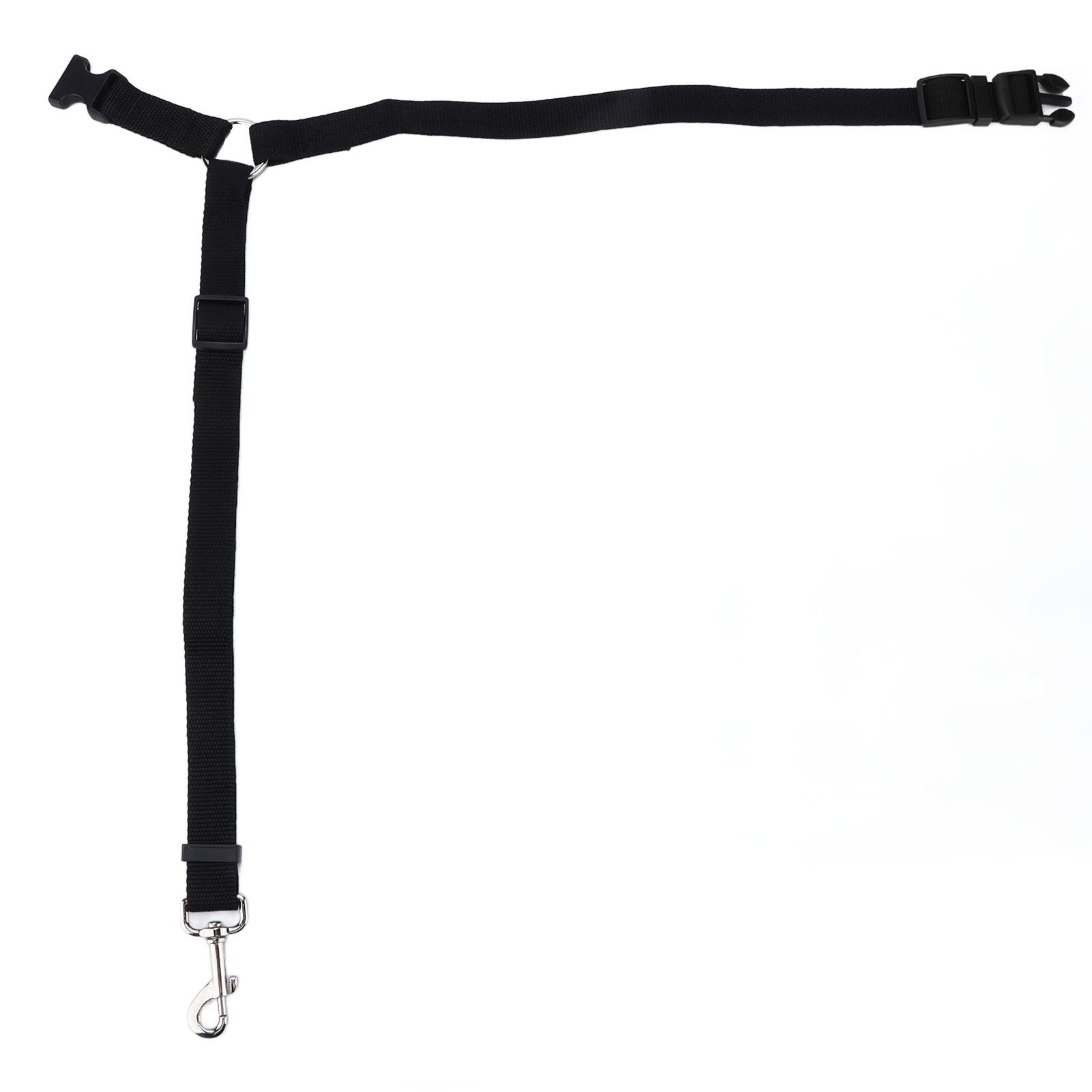 Dog Seatbelt Nylon Black Adjustable Professional Durable Car Safety Harness Pet SuppliesBlack