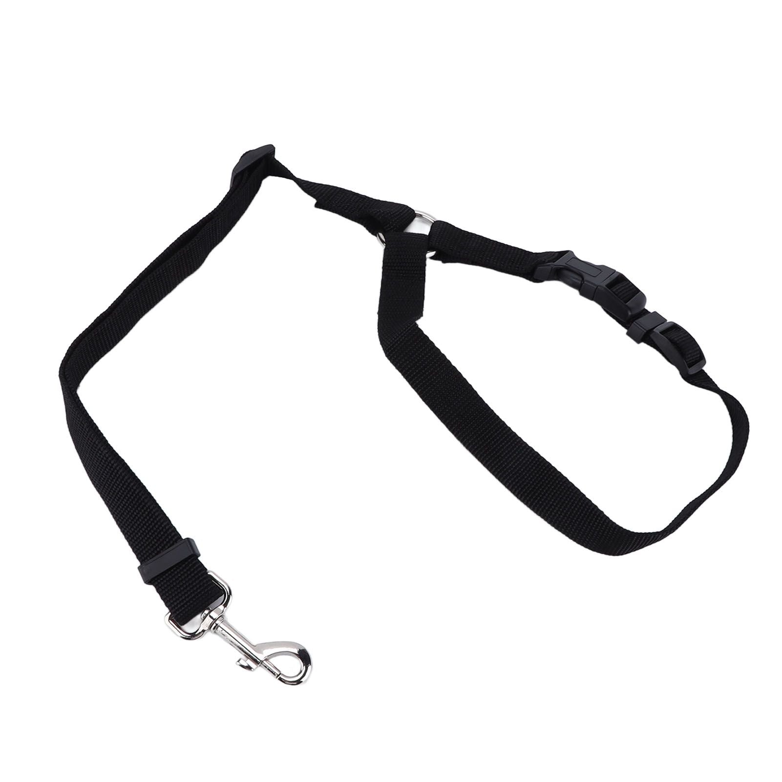 Dog Seatbelt Nylon Black Adjustable Professional Durable Car Safety Harness Pet SuppliesBlack