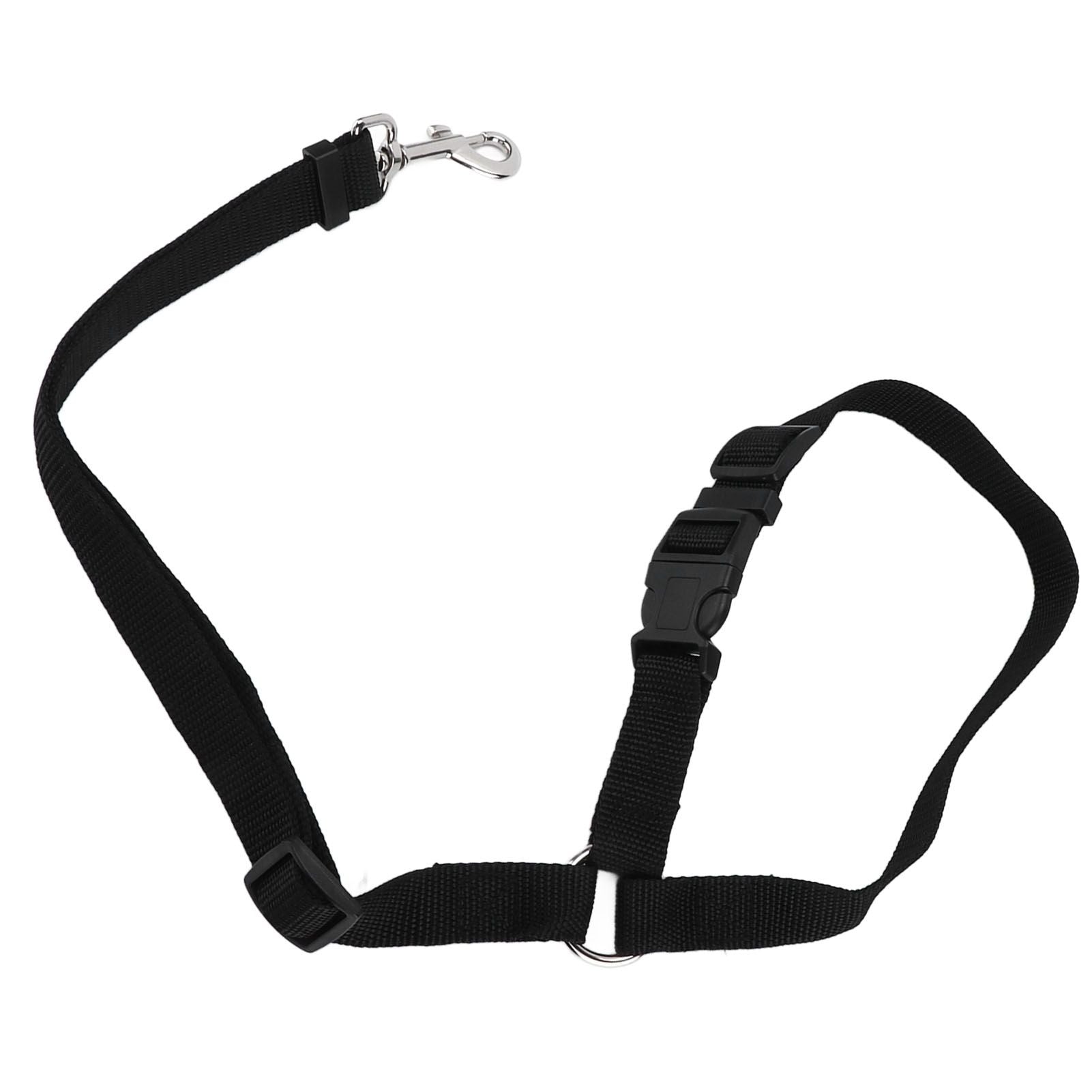 Dog Seatbelt Nylon Black Adjustable Professional Durable Car Safety Harness Pet SuppliesBlack