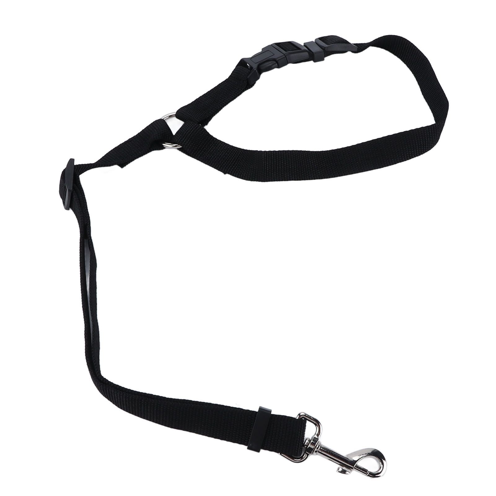 Dog Seatbelt Nylon Black Adjustable Professional Durable Car Safety Harness Pet SuppliesBlack
