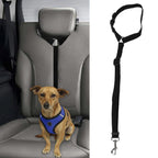 Dog Seatbelt Nylon Black Adjustable Professional Durable Car Safety Harness Pet SuppliesBlack