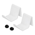 2pcs Game Controller Stand White Acrylic Durable Gamepad Holder with Wire Clamp for Gamepad Headphone Organizing