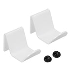 2pcs Game Controller Stand White Acrylic Durable Gamepad Holder with Wire Clamp for Gamepad Headphone Organizing