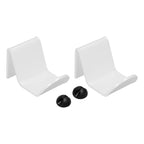 2pcs Game Controller Stand White Acrylic Durable Gamepad Holder with Wire Clamp for Gamepad Headphone Organizing
