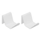 2pcs Game Controller Stand White Acrylic Durable Gamepad Holder with Wire Clamp for Gamepad Headphone Organizing