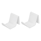 2pcs Game Controller Stand White Acrylic Durable Gamepad Holder with Wire Clamp for Gamepad Headphone Organizing