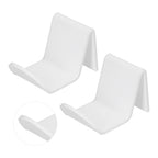 2pcs Game Controller Stand White Acrylic Durable Gamepad Holder with Wire Clamp for Gamepad Headphone Organizing