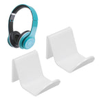 2pcs Game Controller Stand White Acrylic Durable Gamepad Holder with Wire Clamp for Gamepad Headphone Organizing