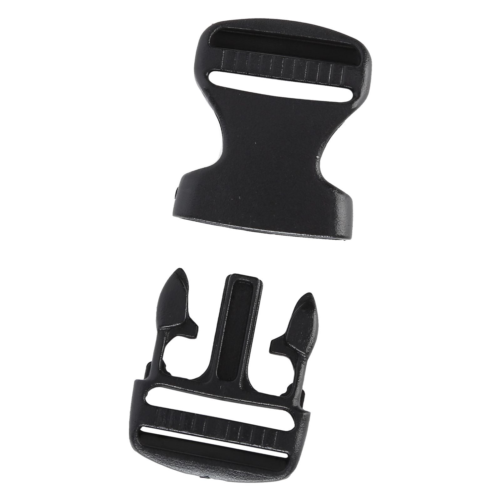 5Pcs Quick Release Buckle Plastic Dual Adjustable Strap Buckles Replacement DIY Craft for Backpack BlackFor 20mm Width Strap