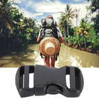 5Pcs Quick Release Buckle Plastic Dual Adjustable Strap Buckles Replacement DIY Craft for Backpack BlackFor 20mm Width Strap