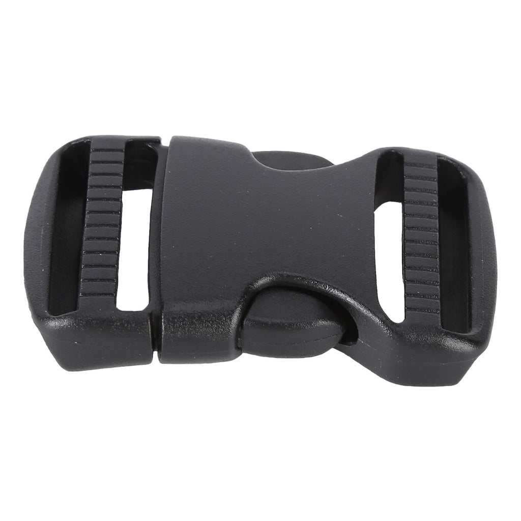 5Pcs Quick Release Buckle Plastic Dual Adjustable Strap Buckles Replacement DIY Craft for Backpack BlackFor 25mm Width Strap