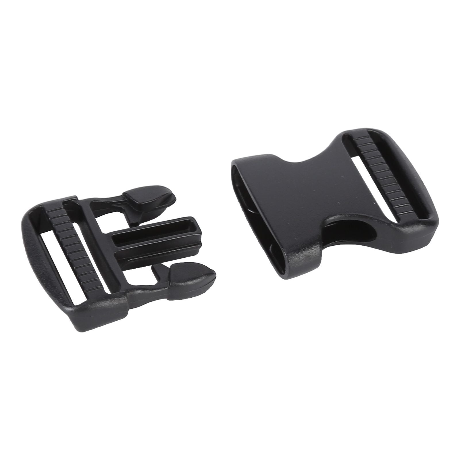 5Pcs Quick Release Buckle Plastic Dual Adjustable Strap Buckles Replacement DIY Craft for Backpack BlackFor 25mm Width Strap