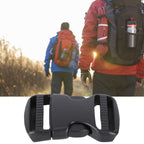 5Pcs Quick Release Buckle Plastic Dual Adjustable Strap Buckles Replacement DIY Craft for Backpack BlackFor 25mm Width Strap