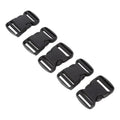 5Pcs Quick Release Buckle Plastic Dual Adjustable Strap Buckles Replacement DIY Craft for Backpack BlackFor 32mm Width Strap
