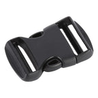 5Pcs Quick Release Buckle Plastic Dual Adjustable Strap Buckles Replacement DIY Craft for Backpack BlackFor 32mm Width Strap