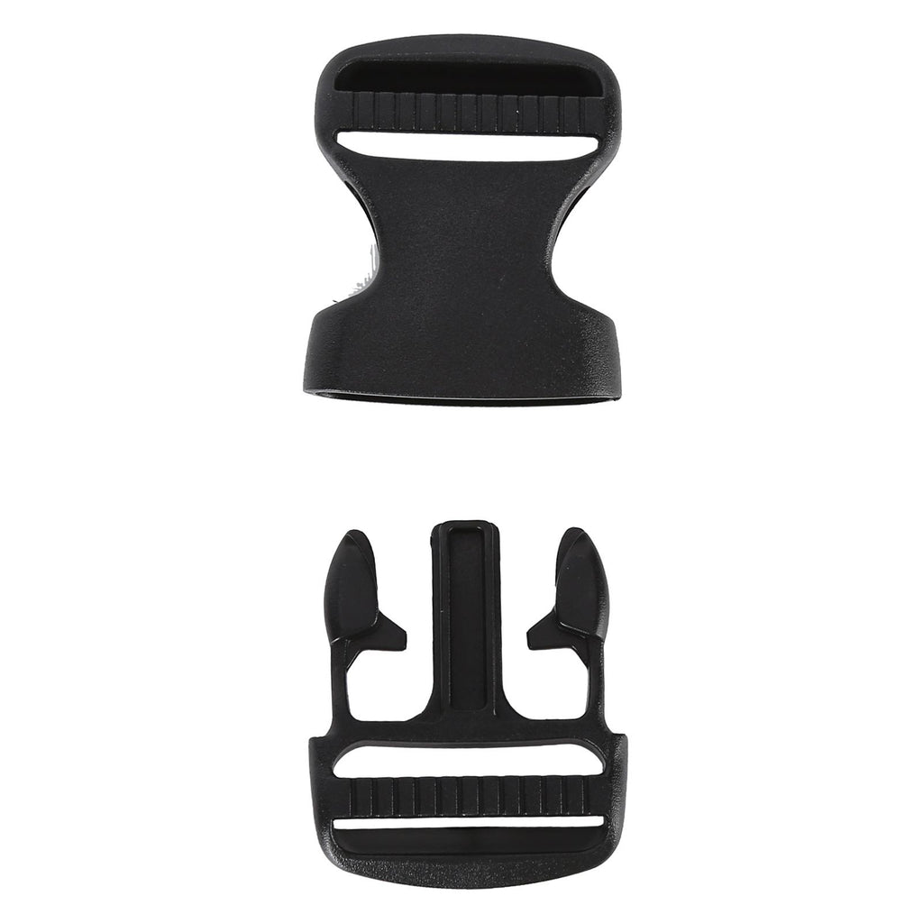 5Pcs Quick Release Buckle Plastic Dual Adjustable Strap Buckles Replacement DIY Craft for Backpack BlackFor 32mm Width Strap