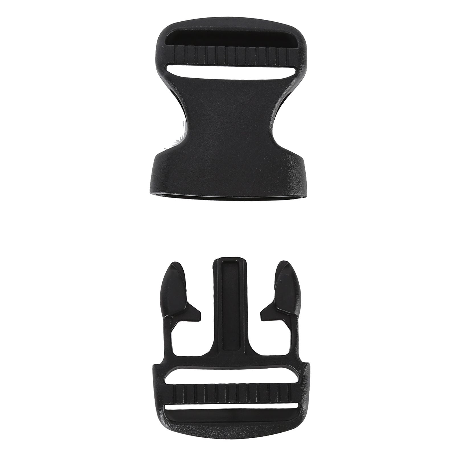 5Pcs Quick Release Buckle Plastic Dual Adjustable Strap Buckles Replacement DIY Craft for Backpack BlackFor 32mm Width Strap