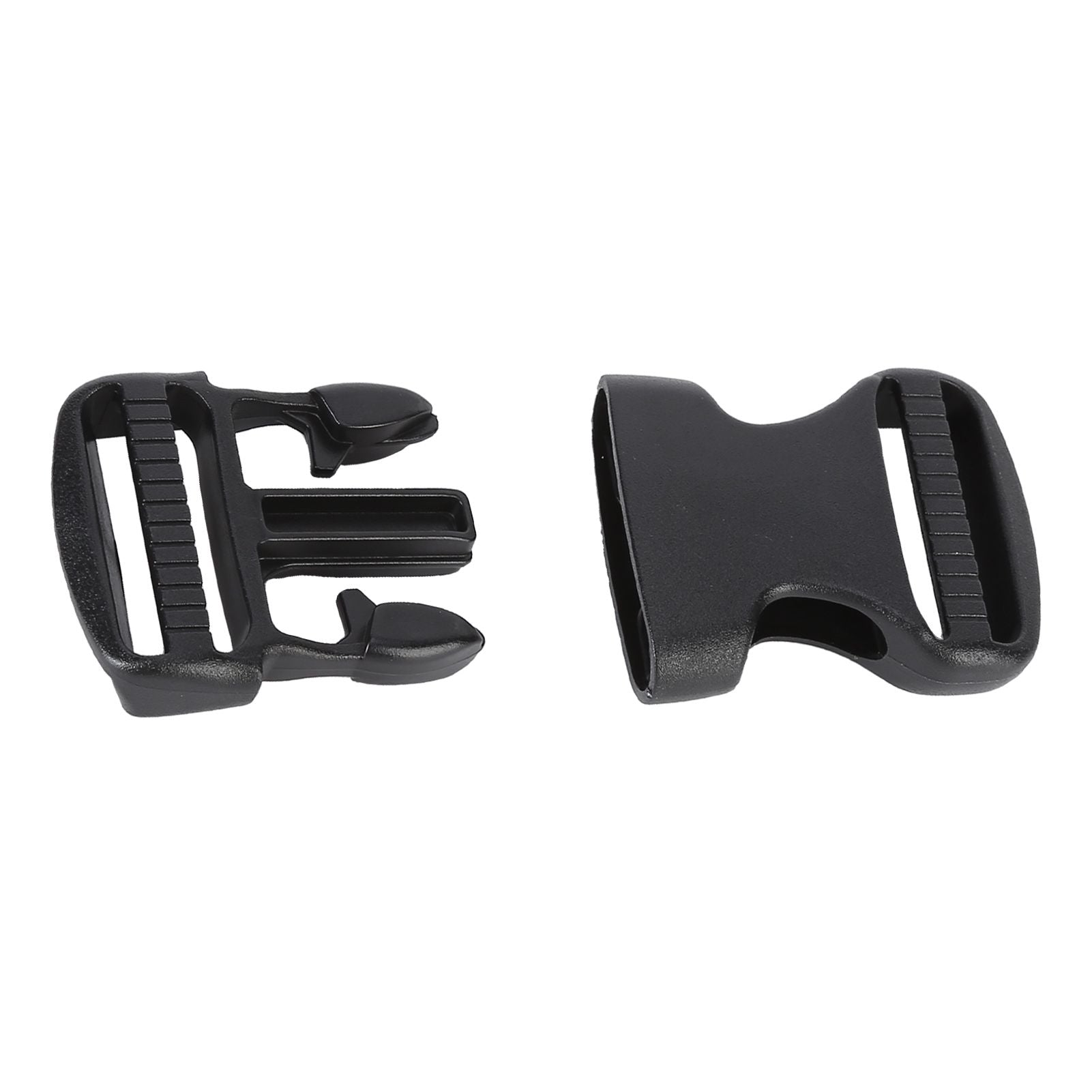 5Pcs Quick Release Buckle Plastic Dual Adjustable Strap Buckles Replacement DIY Craft for Backpack BlackFor 32mm Width Strap