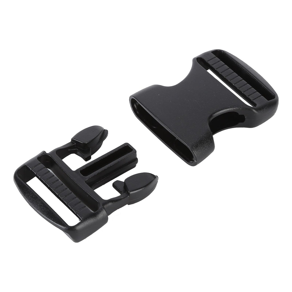 5Pcs Quick Release Buckle Plastic Dual Adjustable Strap Buckles Replacement DIY Craft for Backpack BlackFor 38mm Width Strap