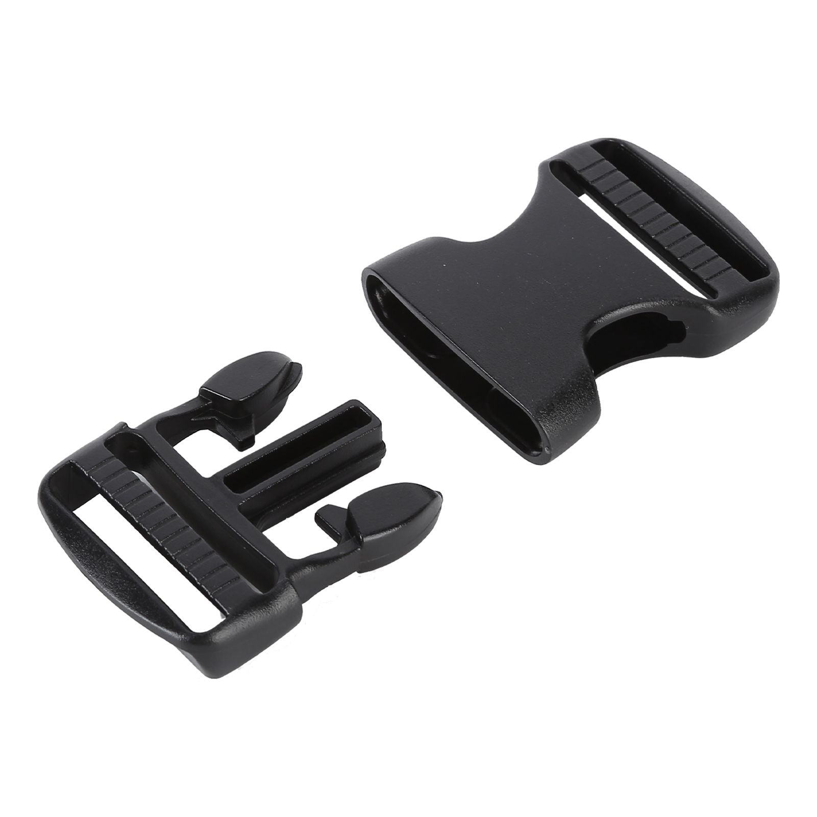5Pcs Quick Release Buckle Plastic Dual Adjustable Strap Buckles Replacement DIY Craft for Backpack BlackFor 38mm Width Strap