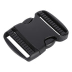 5Pcs Quick Release Buckle Plastic Dual Adjustable Strap Buckles Replacement DIY Craft for Backpack BlackFor 50mm Width Strap
