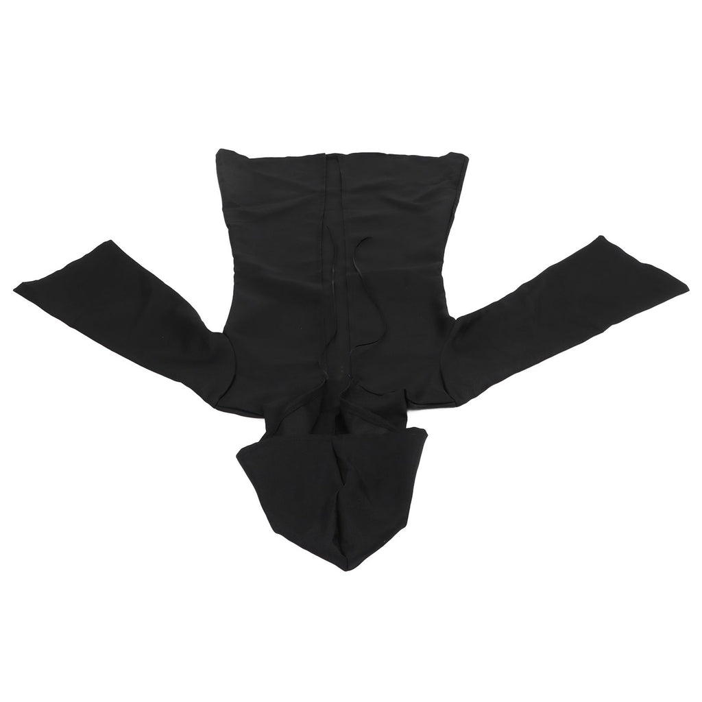 Halloween Hooded Black Cape Unisex Long Cloak Cosplay Dress Clothing Costume Party for AdultL