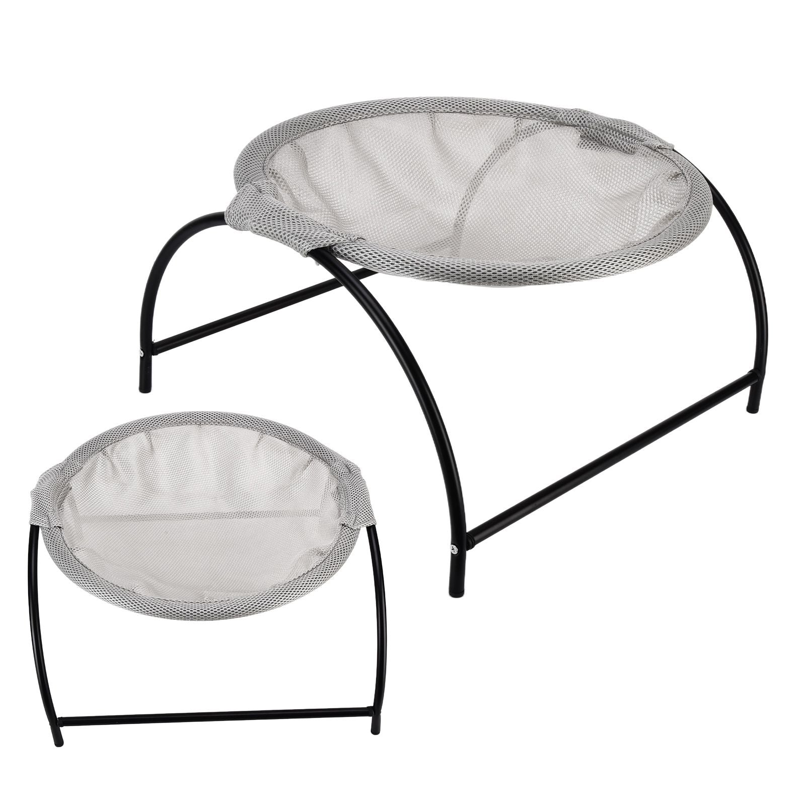 Cat Hanging Bed Soft Breathable Cat Hammock Detachable Pet Bed for 4 Seasons UniversalGray