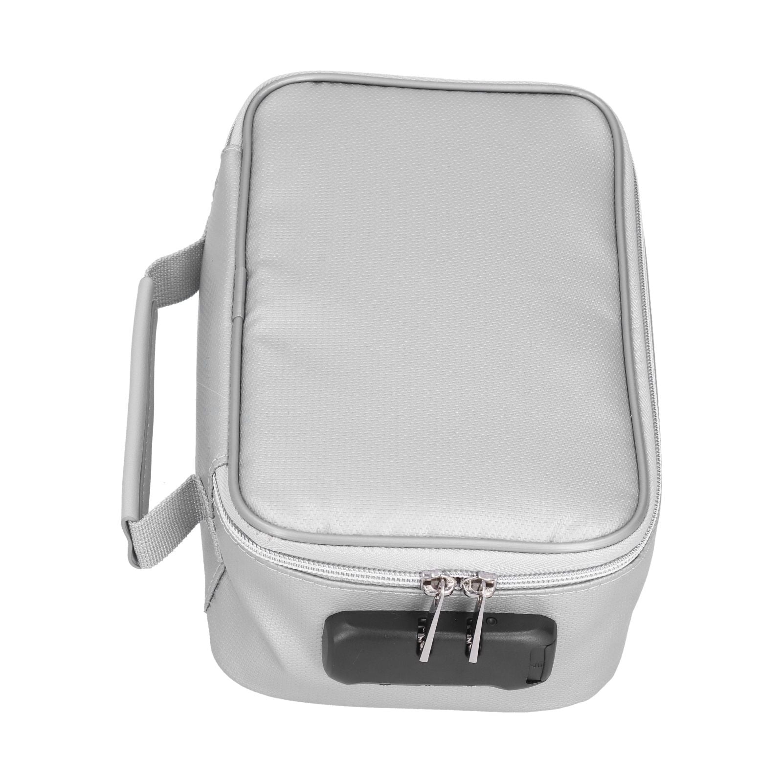 Certificate Storage Bag with Lock Waterproof Fireproof Document Bag File Organizer Bag Passport Money Storage CaseSilver