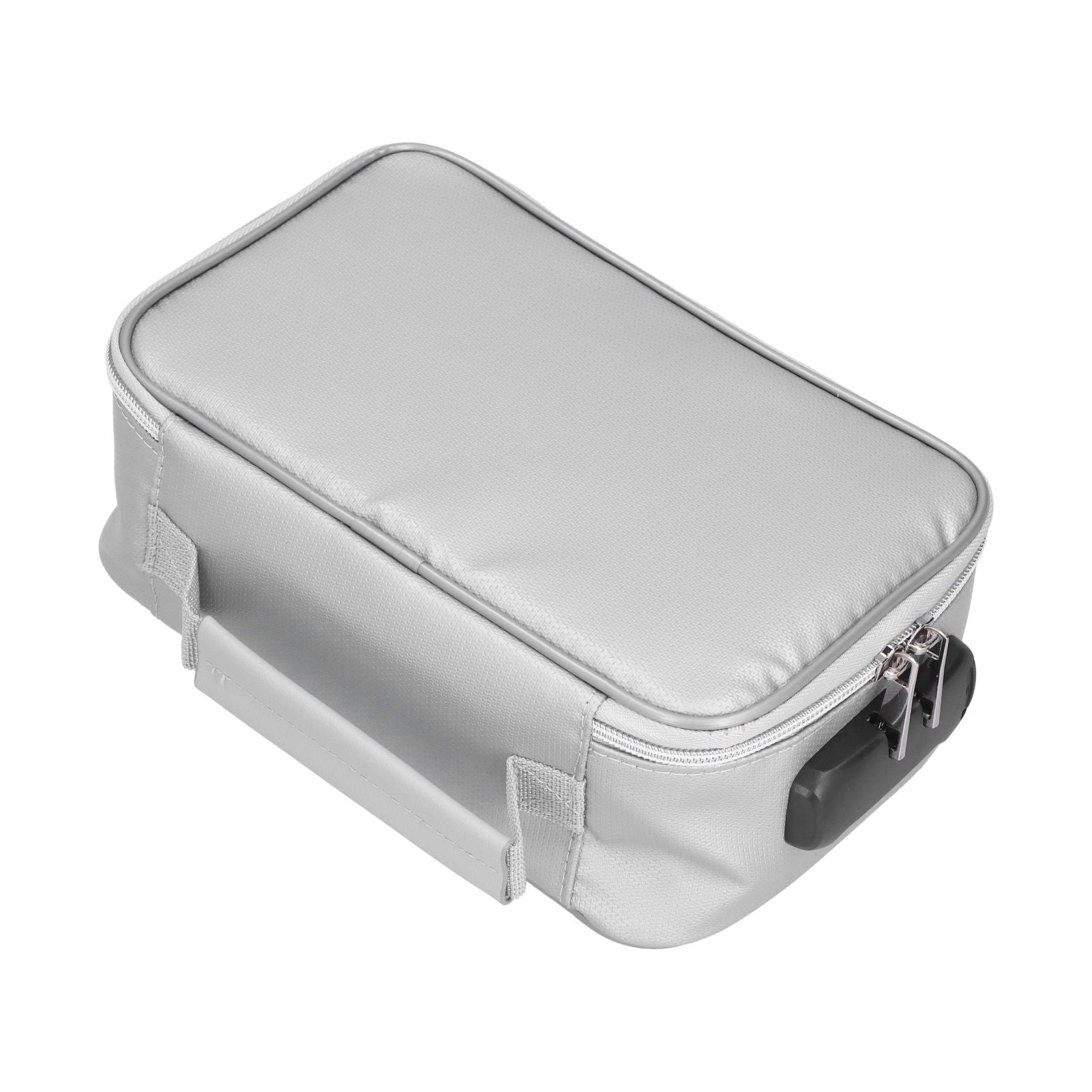 Certificate Storage Bag with Lock Waterproof Fireproof Document Bag File Organizer Bag Passport Money Storage CaseSilver
