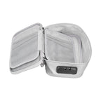 Certificate Storage Bag with Lock Waterproof Fireproof Document Bag File Organizer Bag Passport Money Storage CaseSilver