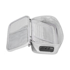 Certificate Storage Bag with Lock Waterproof Fireproof Document Bag File Organizer Bag Passport Money Storage CaseSilver