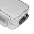 Certificate Storage Bag with Lock Waterproof Fireproof Document Bag File Organizer Bag Passport Money Storage CaseSilver