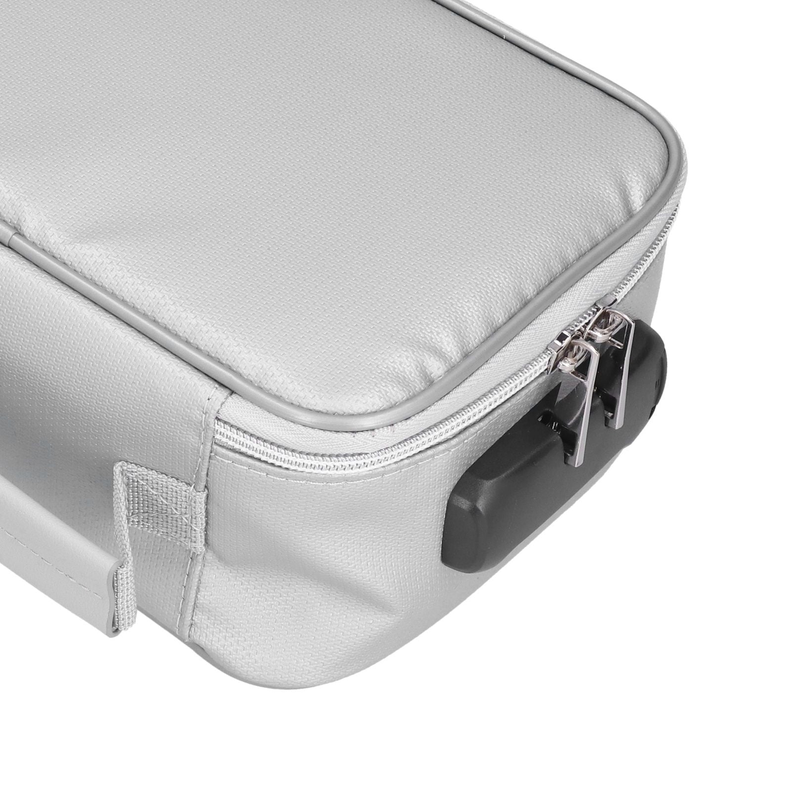 Certificate Storage Bag with Lock Waterproof Fireproof Document Bag File Organizer Bag Passport Money Storage CaseSilver
