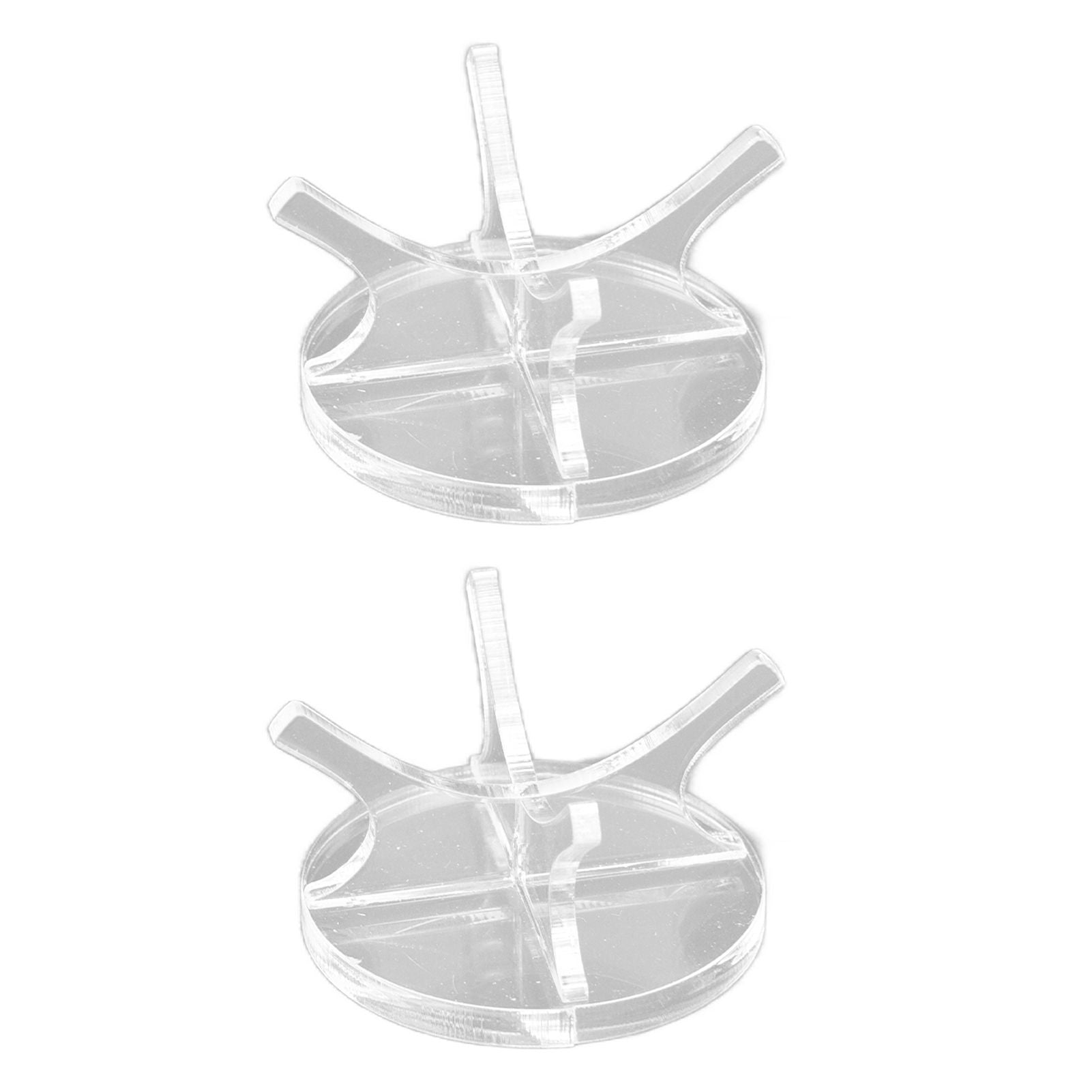 2Pcs Golf Ball Rack High Stability Strong Firmness Simple Baseball Display StandTransparent 2 Pieces
